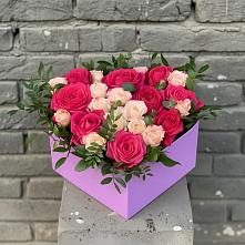Цветочная композиция из Розы в коробке в Петра Дубрава