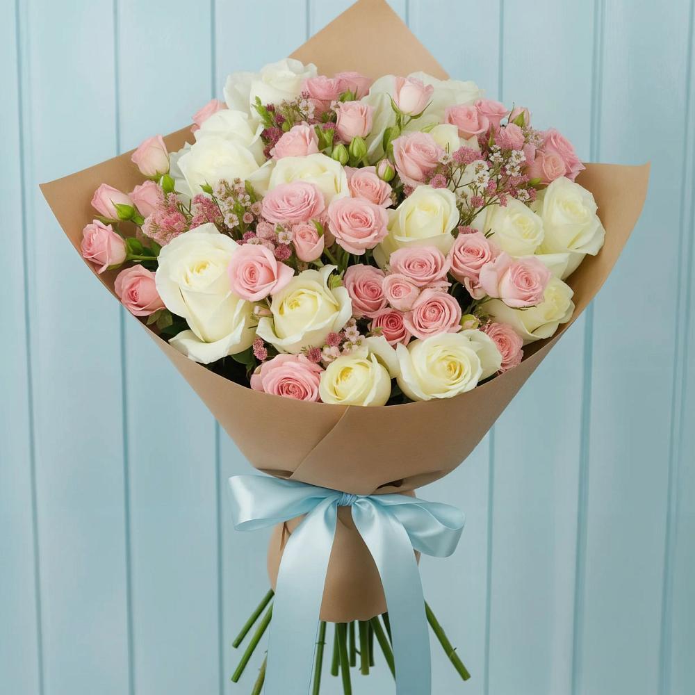 Букет цветов из: Розы в Петра Дубрава