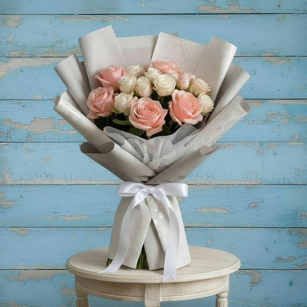 Букет цветов из: Розы в Петра Дубрава