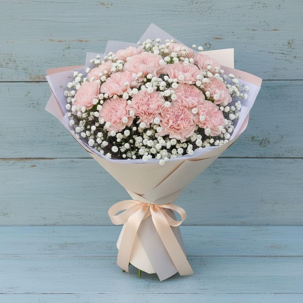 Букет цветов из: Гвоздики в Петра Дубрава