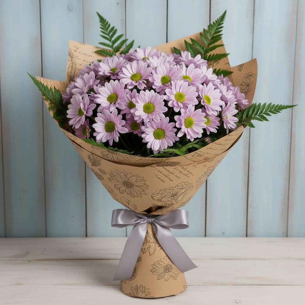 Букет цветов из: Хризантемы в Петра Дубрава