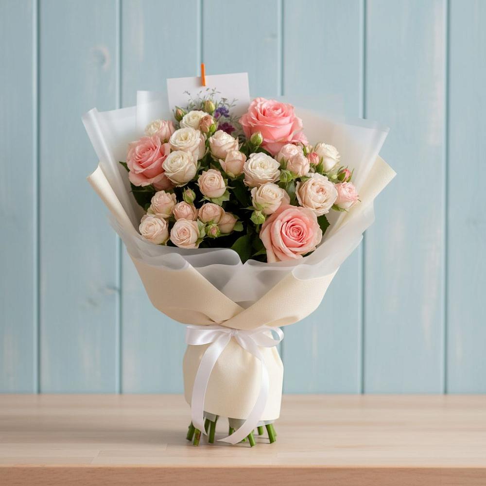 Букет цветов из: Розы в Петра Дубрава