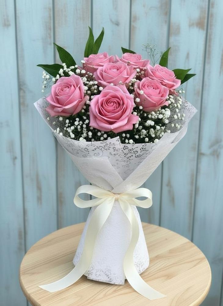 Букет цветов из: Розы в Петра Дубрава