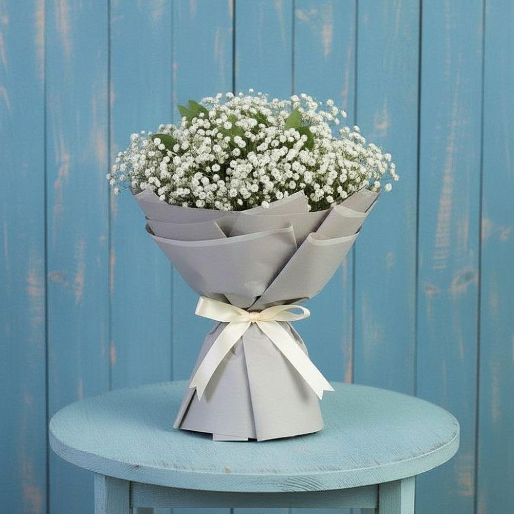 Букет цветов из: Гипсофила в Петра Дубрава