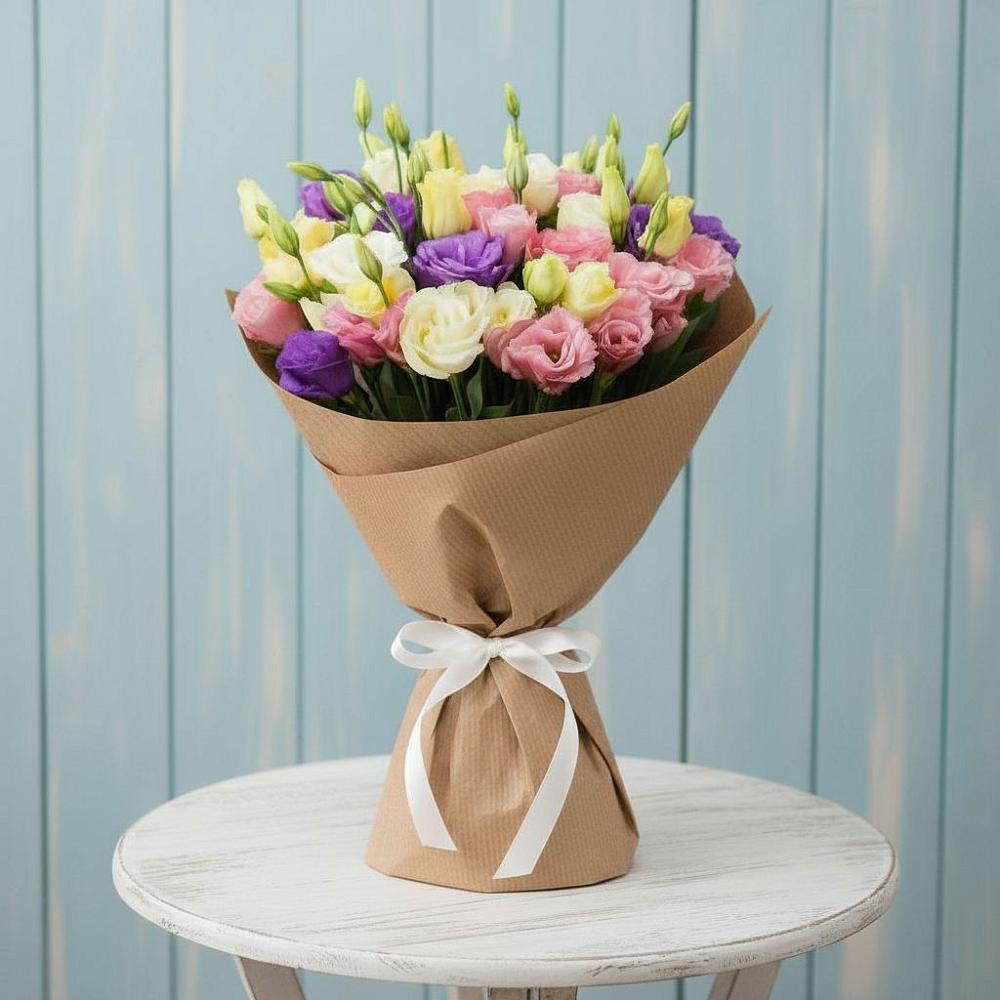 Букет цветов из: Лизиантусы в Петра Дубрава