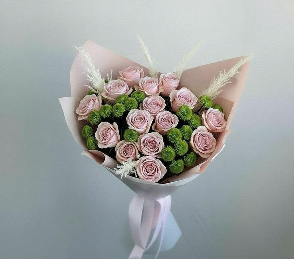 Букет цветов из: Розы и Хризантемы в Петра Дубрава