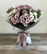 Букет цветов из:  Хризантемы и Розы в Петра Дубрава