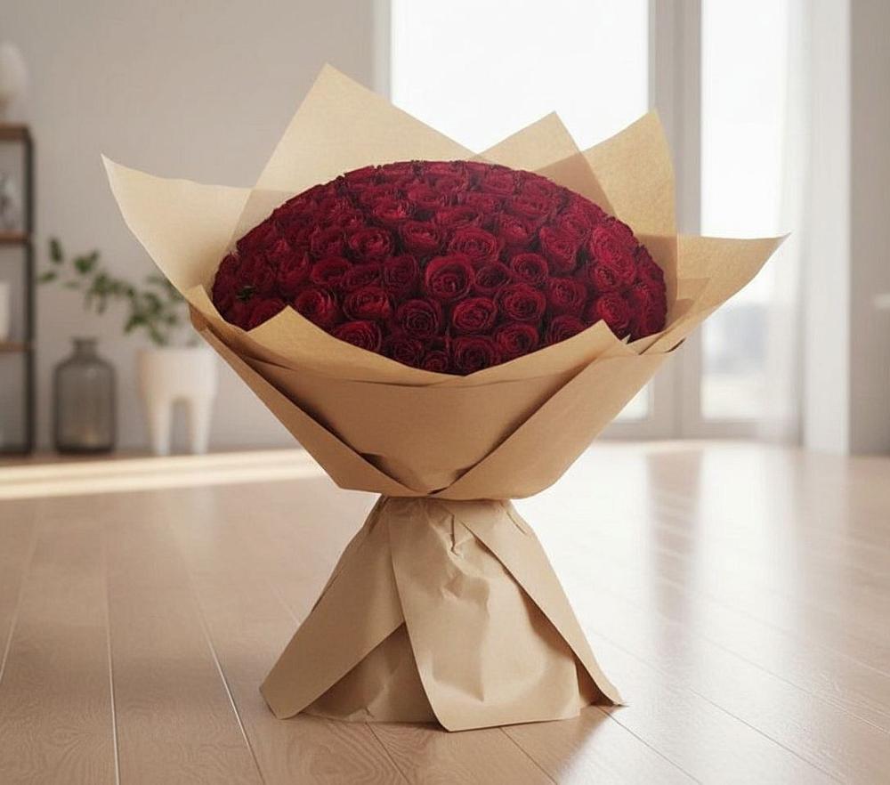 Букет 101 Красная роза в Петра Дубрава