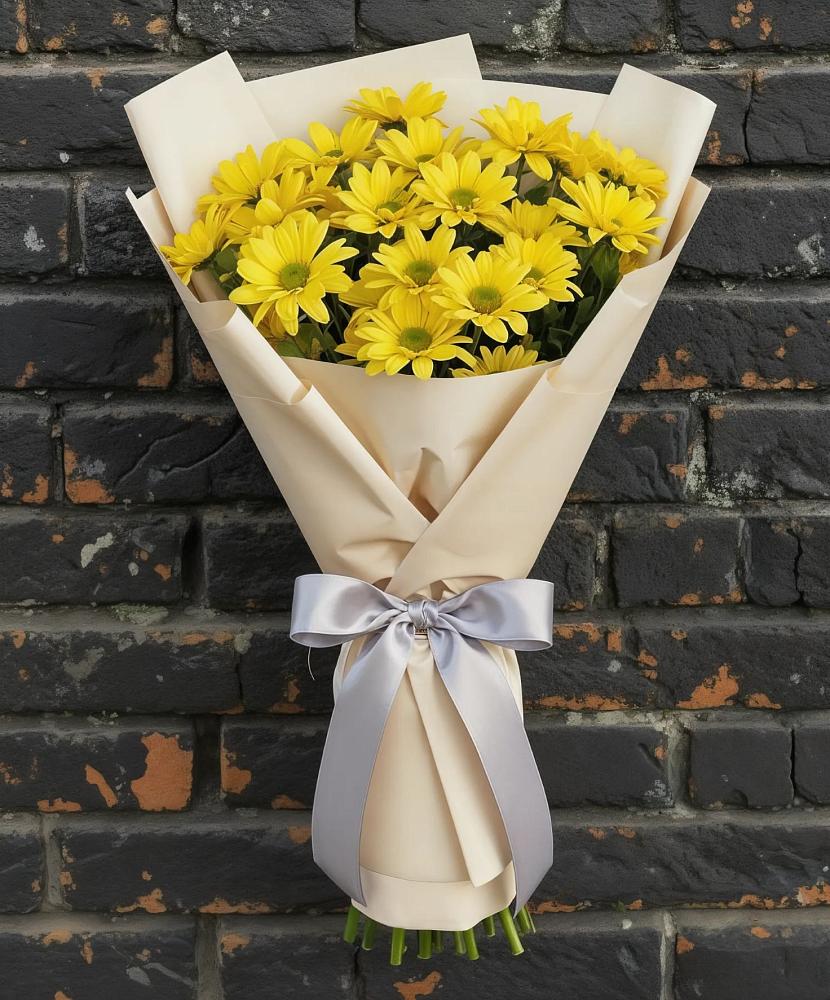 Букет цветов из: Хризантемы в Петра Дубрава