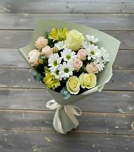 Букет цветов из:  Альстромерии, Розы и Хризантемы в Петра Дубрава
