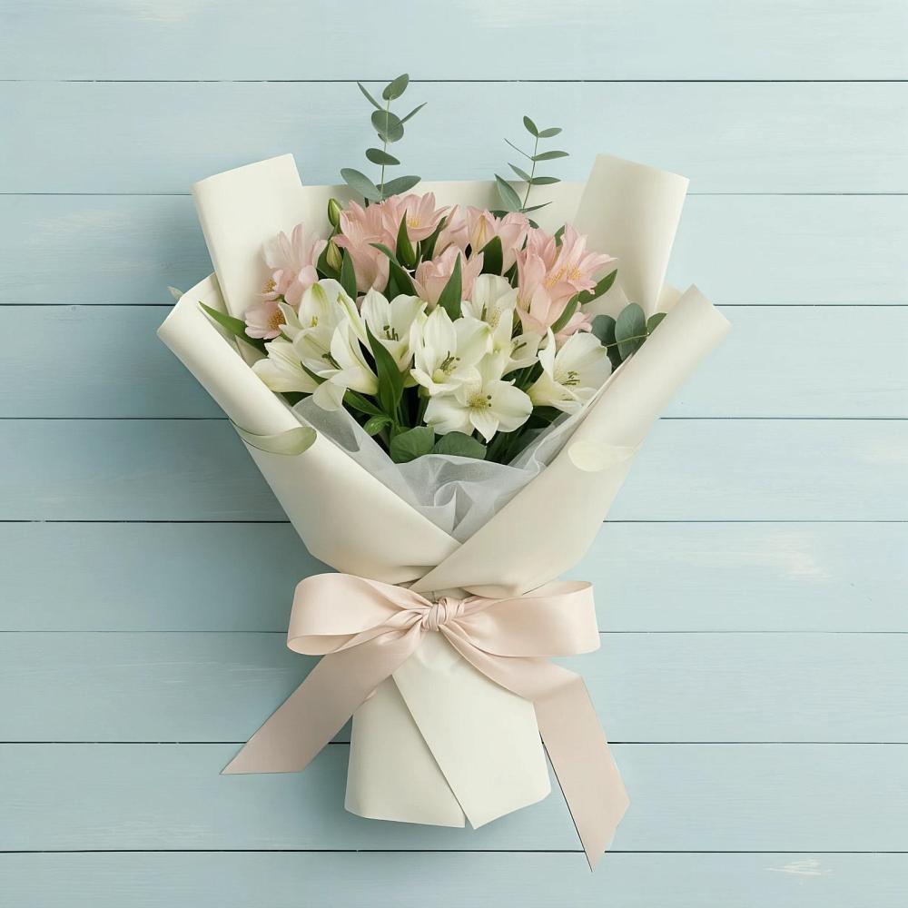 Букет цветов из: Альстромерии в Петра Дубрава