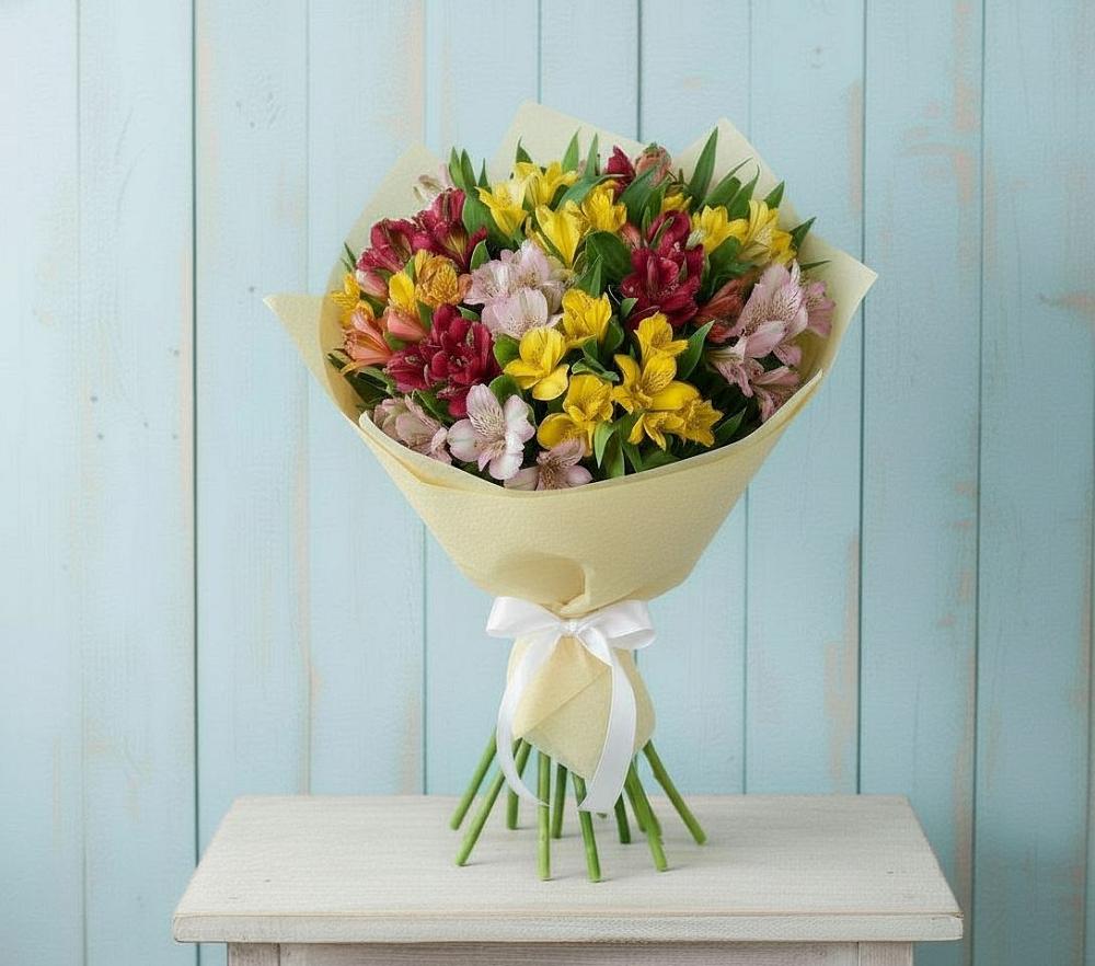 Букет цветов из: Альстромерии в Петра Дубрава