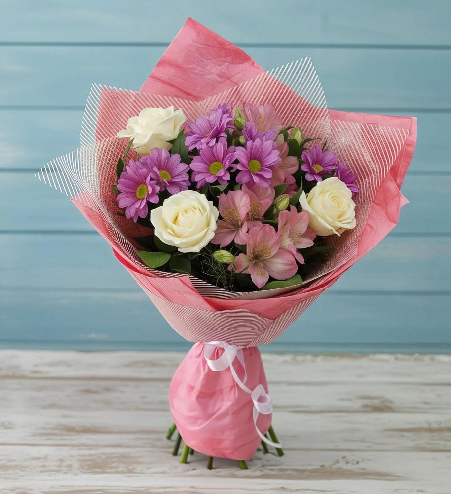 Букет цветов из: Герберы в Петра Дубрава