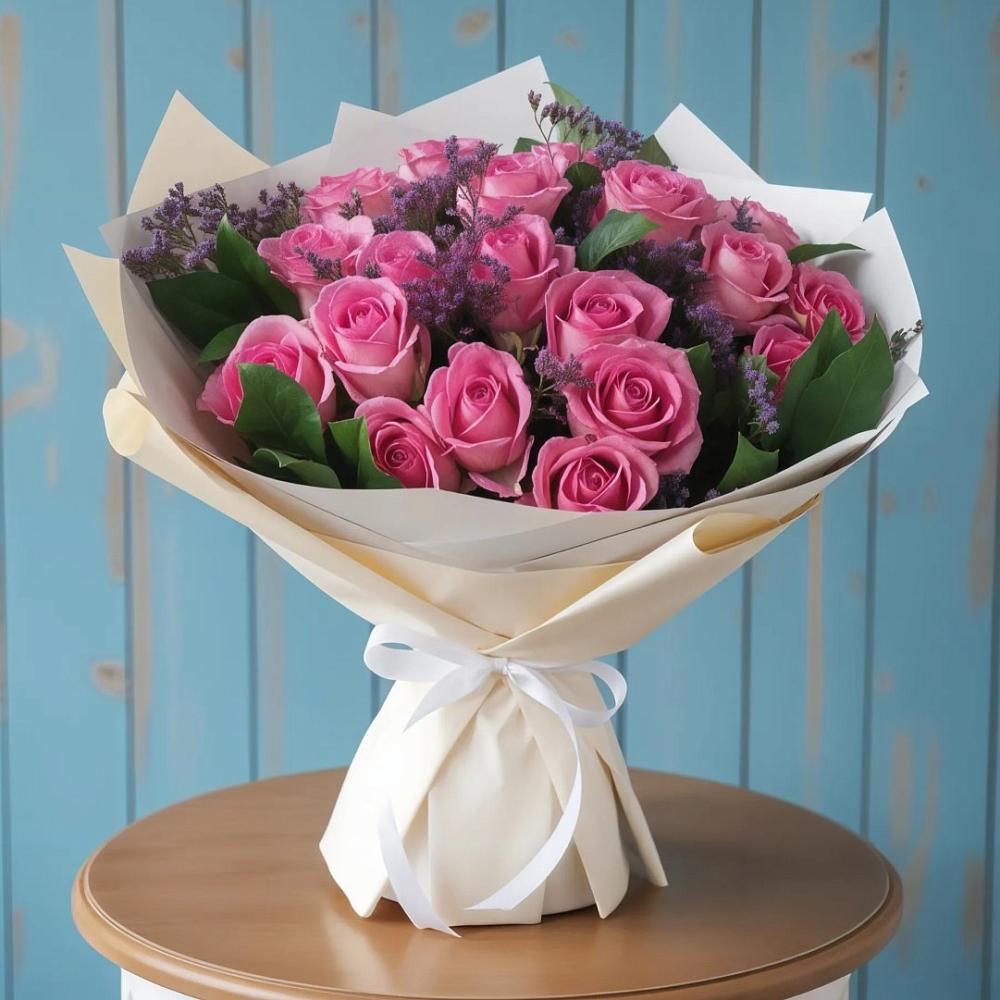 Букет цветов из: Розы в Петра Дубрава