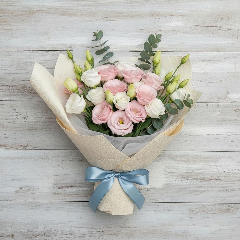 Букет цветов из: Лизиантусы в Петра Дубрава